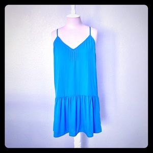 Francesca’s Blue Drop Waist Sundress - Large NWT